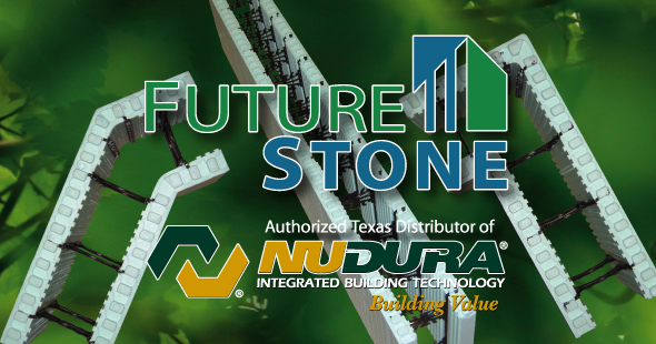 FutureStone is the Authorized Texas distributor of NUDURA Insulated Concrete Forms